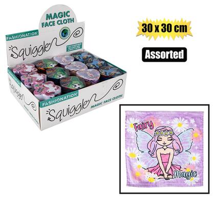 FACE CLOTH KIDS MAGIC 30x30cm ASSORTED product image