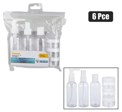 TRAVEL BOTTLE SET IN POUCH 6PCE product image