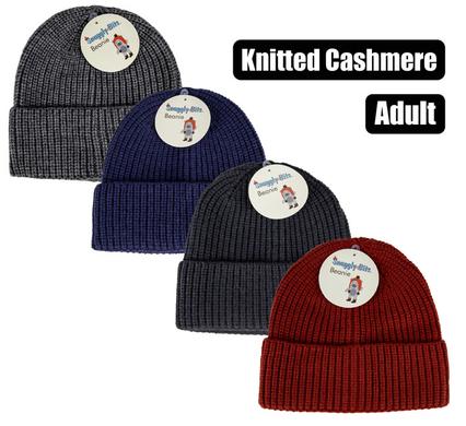 BEANIE ADULT KNITTED CASHMERE ASSTD product image