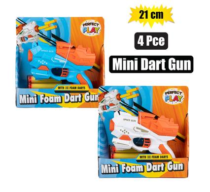 GUN FOAM DART MINI SHOOT 12cm ASSTD 4PC product image