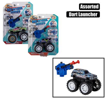 ALLOY STUNT MONSTER P/B DART SHOOT 10cm product image