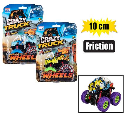 VEHICLE JEEP MONSTER DINO FRICTION 10cm product image