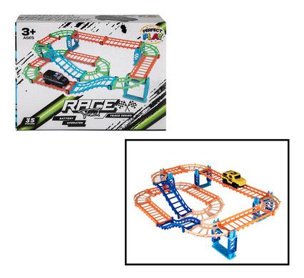 BATTERY OPERATED DIY TRACKSET 35PC product image
