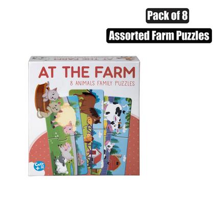 PUZZLE JIGSAW AT THE FARM 16PC 8 ASSTD product image