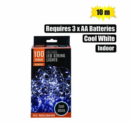 LIGHT FAIRY LED-100x COOL WHT 10m B/O product image