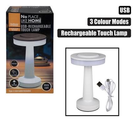 ORN LIGHT TOUCH RCHRG LAMP MTL ASS 20cm product image