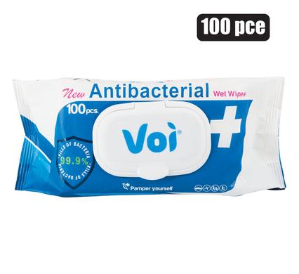 VOI HAND-WIPES CLEANSER 100PCE ANTIBACT product image