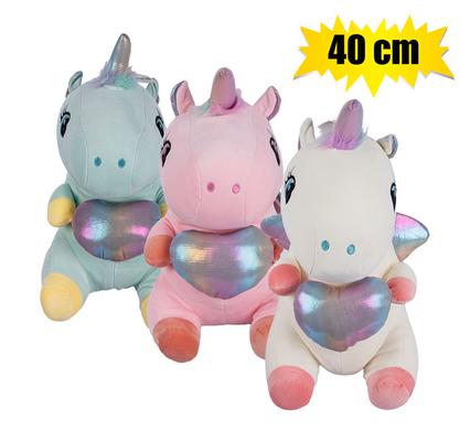 PLUSH UNICORN LARGE W/WINGS 40cm product image