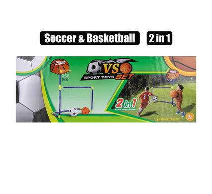 SPORT GAME 2 IN 1 SOCCER & HOOP SET product image