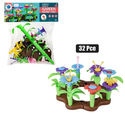 BUILDING BLOCKS DIY FLOWER GARDEN 32PC product image