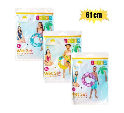 INTEX SWIM RING 61cm TRANSPARENT ASSTD product image