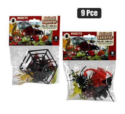 ANIMALS INSECTS 9PC ASSTD product image