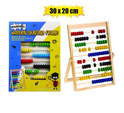 EDU COUNTING FRAME WOODEN 30x20cm product image