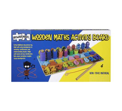 EDU WOOD 4-IN-ONE MATHS ACTIVITY BOARD product image