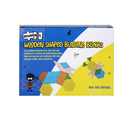 EDU WOOD SHAPE BUILDING BLOCKS 60 PC product image
