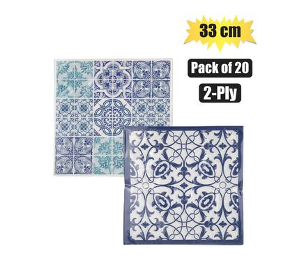 SERVIETTES 2PLY 33cm 20PC MEDITERRANEAN product image