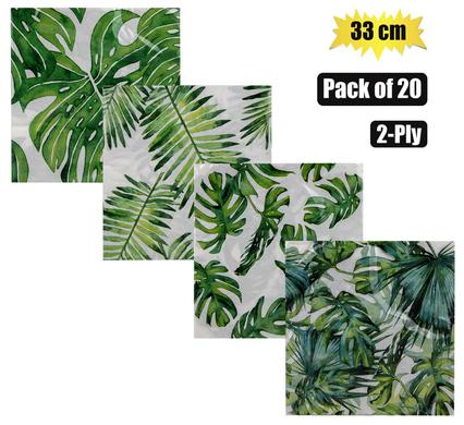 SERVIETTES 2PLY 33cm 20PC LEAVES product image