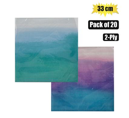 SERVIETTES 2PLY 33cm 20PC OMBRE product image