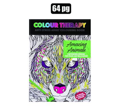 BOOK COLOURING THERAPY 64P ASSORTED DES product image