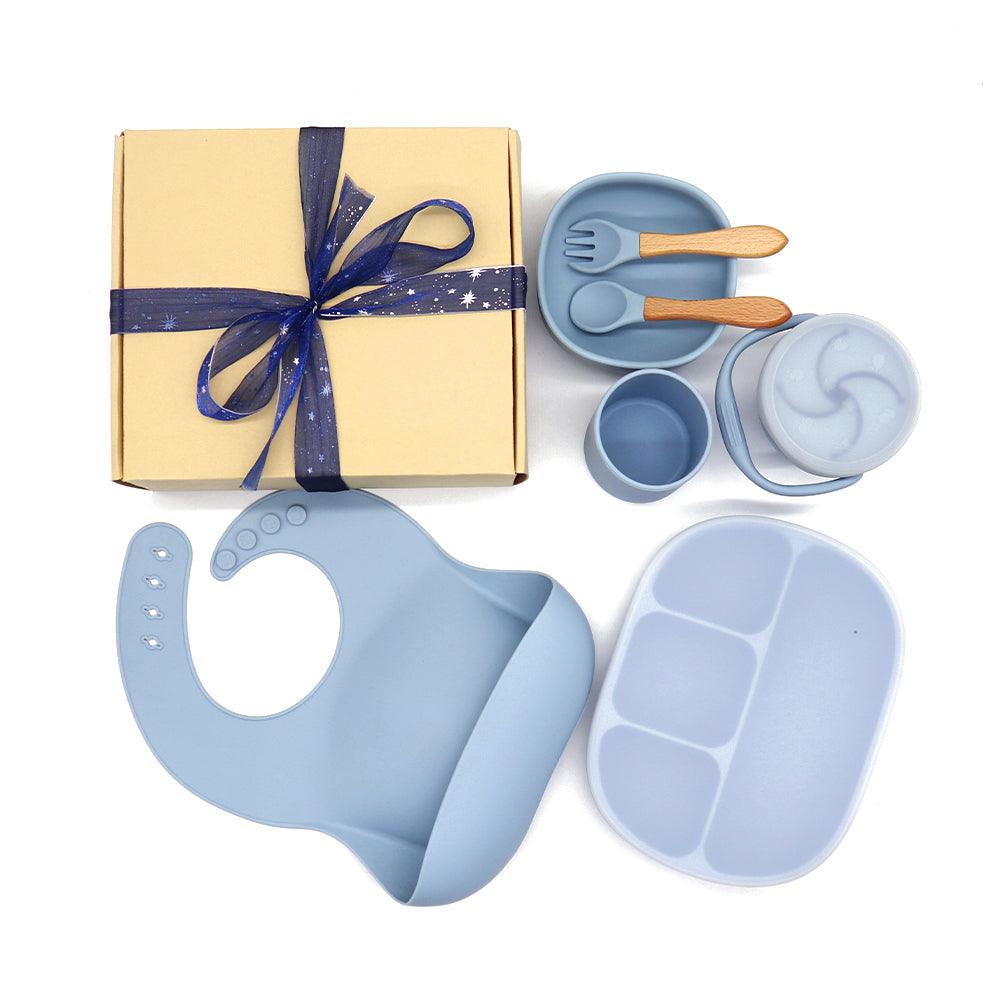 9pc Silicone Baby Feeding Set - 4aKid