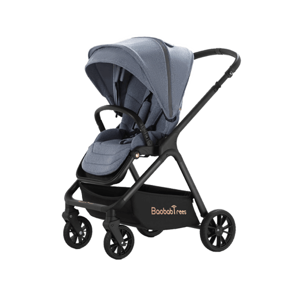 Denim Linen Grey High Rider Smart Stroller (Pre-Order) - 4aKid