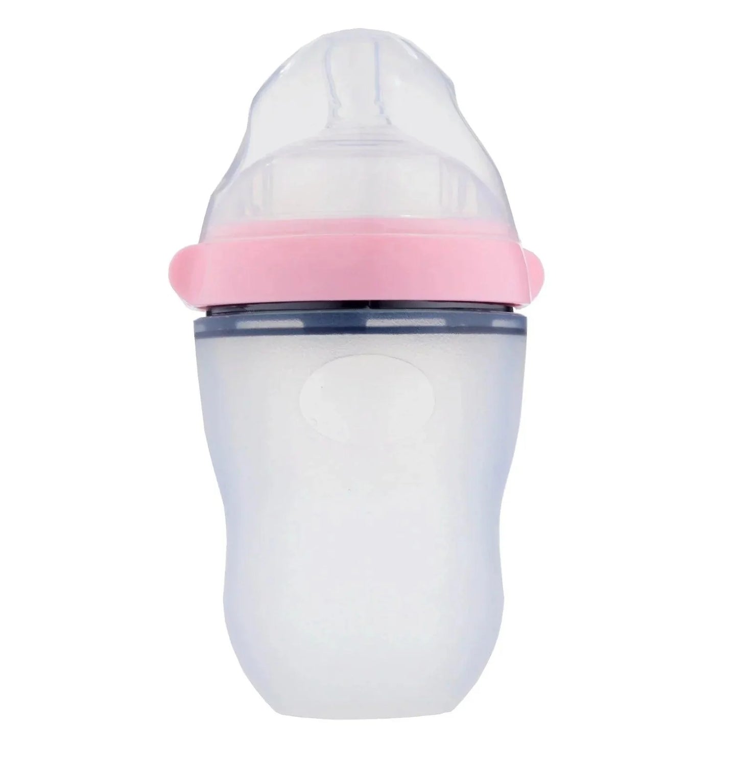 Silicone Natural Feeding Baby Bottle (Wide-Neck) - 4aKid