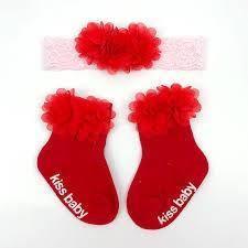 Smitten Flower Baby Socks with Headband Set – Floral Baby Gift 0–12 Months