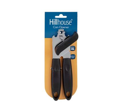 CAN-OPENER S/S BLACK-HANDLE    HILLHOUSE product image