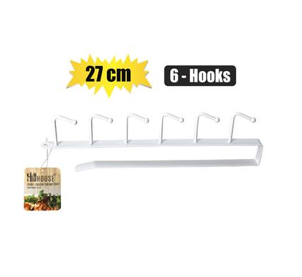 HANGER RACK UNDER CABINET 6 HOOKS 27cm product image