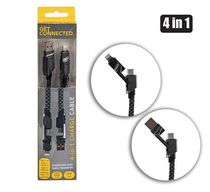 USB CABLE 4-IN-1 -3.0 AMP -1M product image