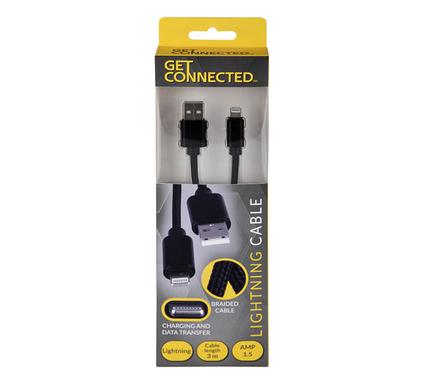 USB CABLE LIGHTNING 1.5 AMP- 3m product image
