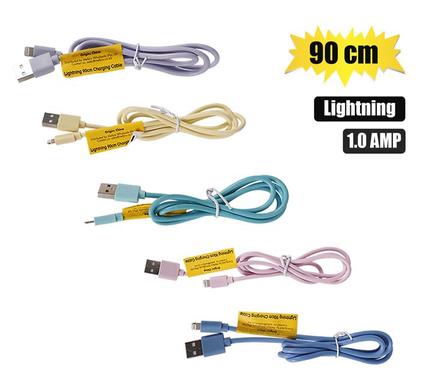 USB CABLE LIGHTNING 1.0 AMP BUlk 90cm product image