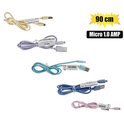 USB CABLE MICRO USB 1.0AMP BULK 90cm product image