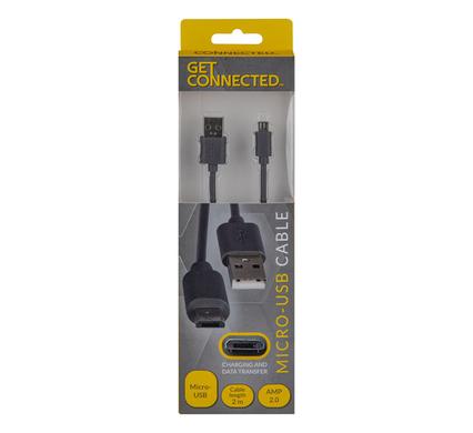 USB CABLE MICRO USB 2.0 AMP 2M product image