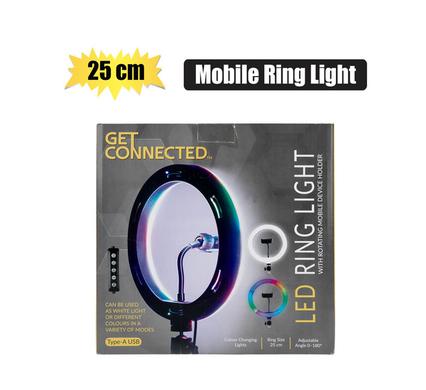 MOBILE RING LIGHT 25cm MULTI COLOUR RGB product image