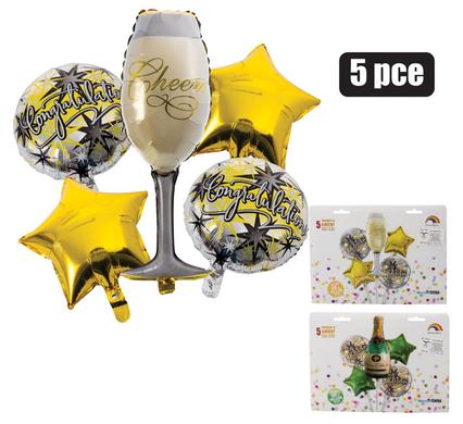BALLOON BOUQUET CELEBRATE 5PC F-08 product image