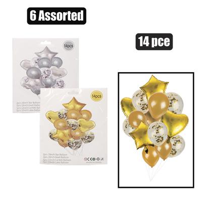BALLOON BOUQUET FOIL + LATEX 14 PC product image