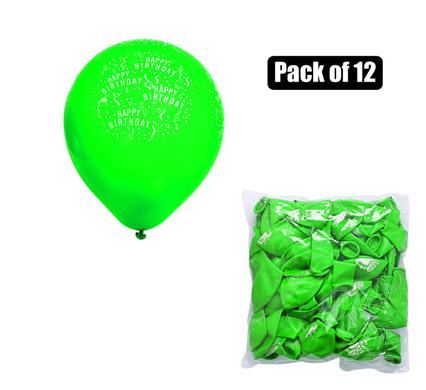 BALLOONS HELIUM 1PC D/GREEN PRINT F-01 product image