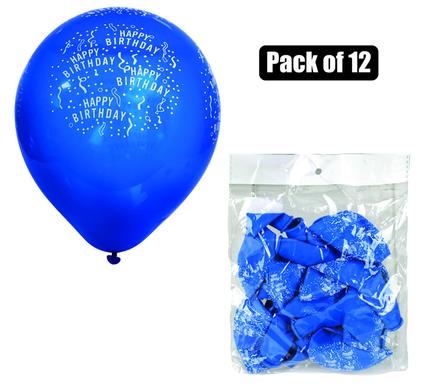 BALLOONS HELIUM 1PC BLUE PRINT F-01 product image