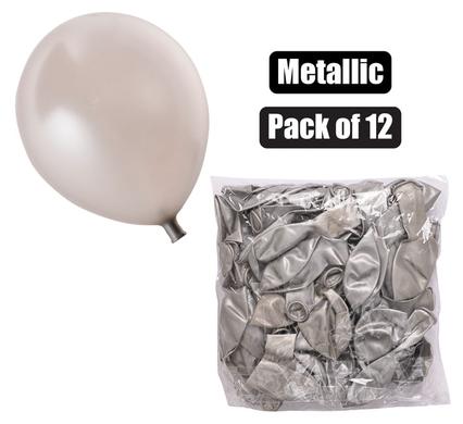 BALLOONS HELIUM 1PC METALLIC SILVER F-01 product image