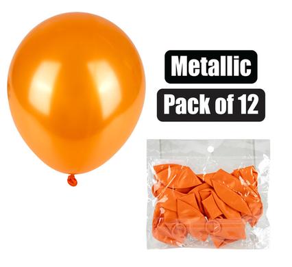 BALLOONS HELIUM 1PC METALLIC ORANGE F-01 product image