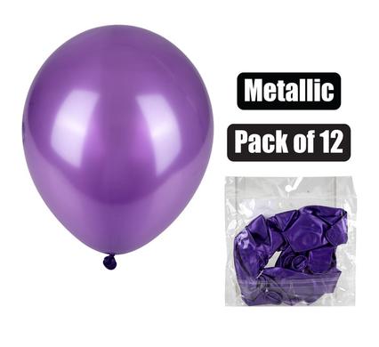 BALLOONS HELIUM 1PC METALLIC PURPLE F-01 product image