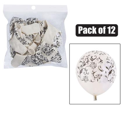 BALLOONS HELIUM 1PC DESIGN WHITE F-01 product image