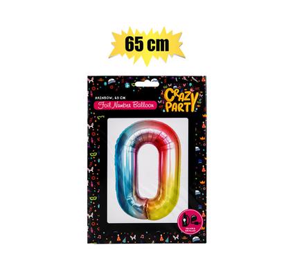BALLOONS HELIUM FOIL RAINBOW 0 65cm F-02 product image
