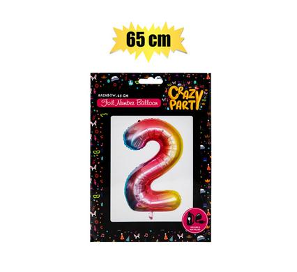 BALLOONS HELIUM FOIL RAINBOW 2 65cm F-02 product image