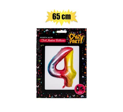 BALLOONS HELIUM FOIL RAINBOW 4 65cm F-02 product image