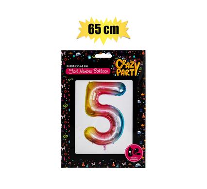 BALLOONS HELIUM FOIL RAINBOW 5 65cm F-02 product image