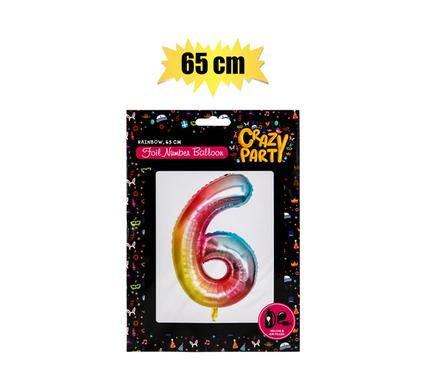 BALLOONS HELIUM FOIL RAINBOW 6 65cm F-02 product image