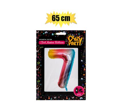 BALLOONS HELIUM FOIL RAINBOW 7 65cm F-02 product image