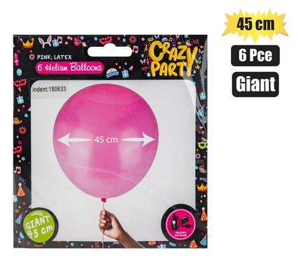 BALLOONS GIANT 6PC PINK F-02 product image